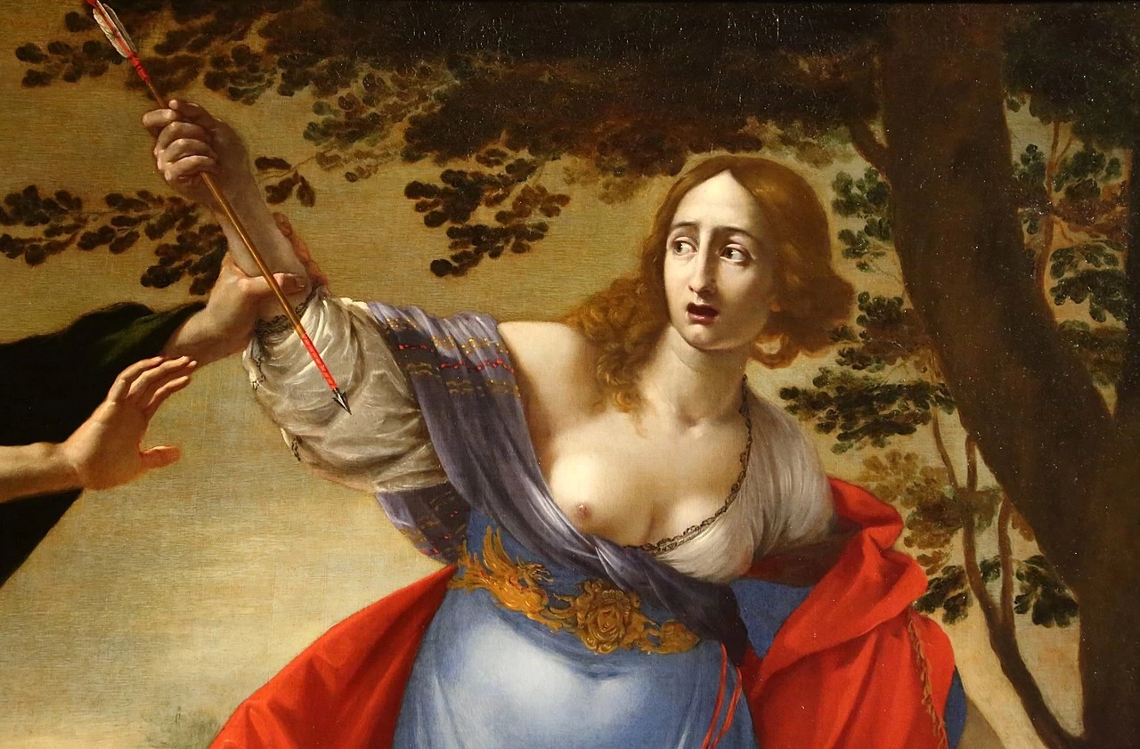 Rinaldo impedisce il suicidio di Armida - dettaglio